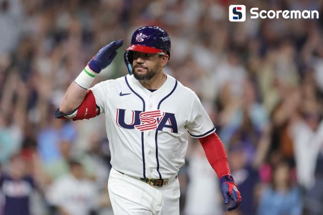 WBC 우승 후보 미국, 영국 9-1 대파…베네수엘라도 2연승